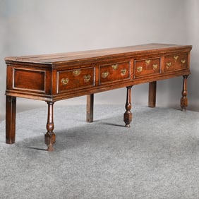 George III Oak Dresser Base