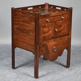 George III Mahogany Commode Stand