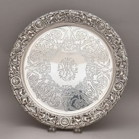 Victorian Silver Salver, Mappin & Webb, 1892