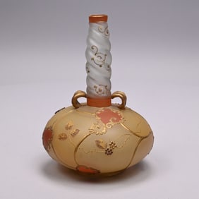 Mt. Washington Glass Co 'Royal Flemish' Glass Vase