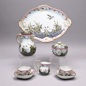 Capo-Di-Monte Porcelain Demitasse Service