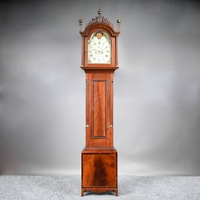 Federal Mahogany Tall Case Clock, Simon Willard