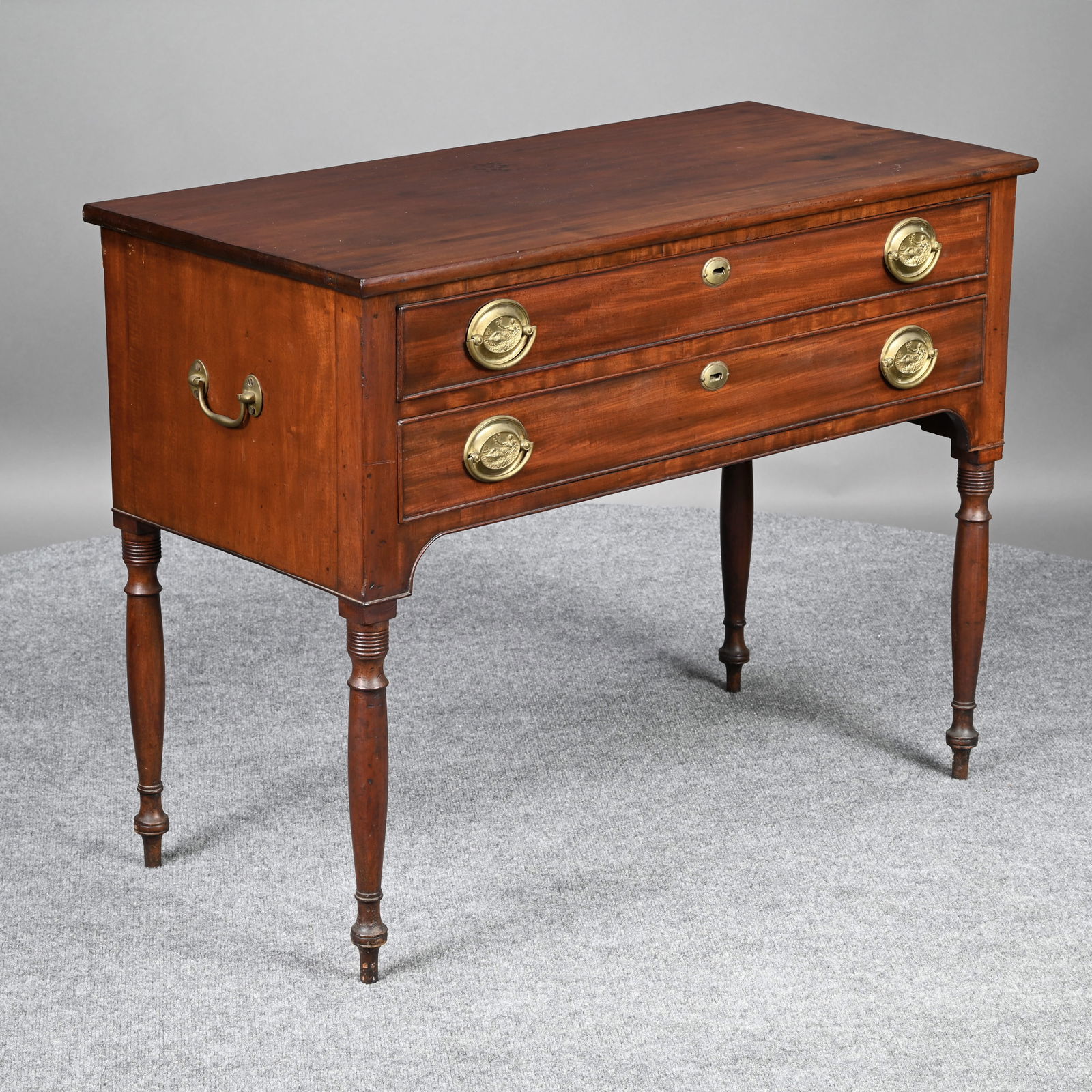 Massachusetts Sheraton Mahogany Dressing Table (1 of 14)