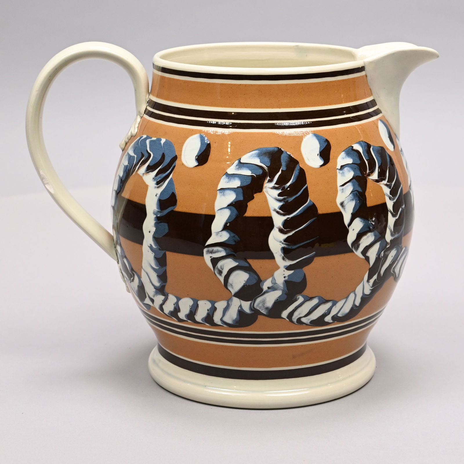 Donald G. Carpentier Mochaware Jug, 1995 (1 of 6)