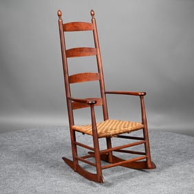 Shaker Maple & Bird's-Eye Maple Rocking Chair
