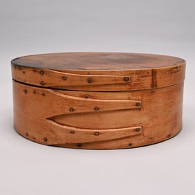 Shaker Circular Pantry Box, Attrib. Alfred Shakers