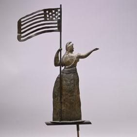 Rare and Important Goddess of Liberty Weathervane