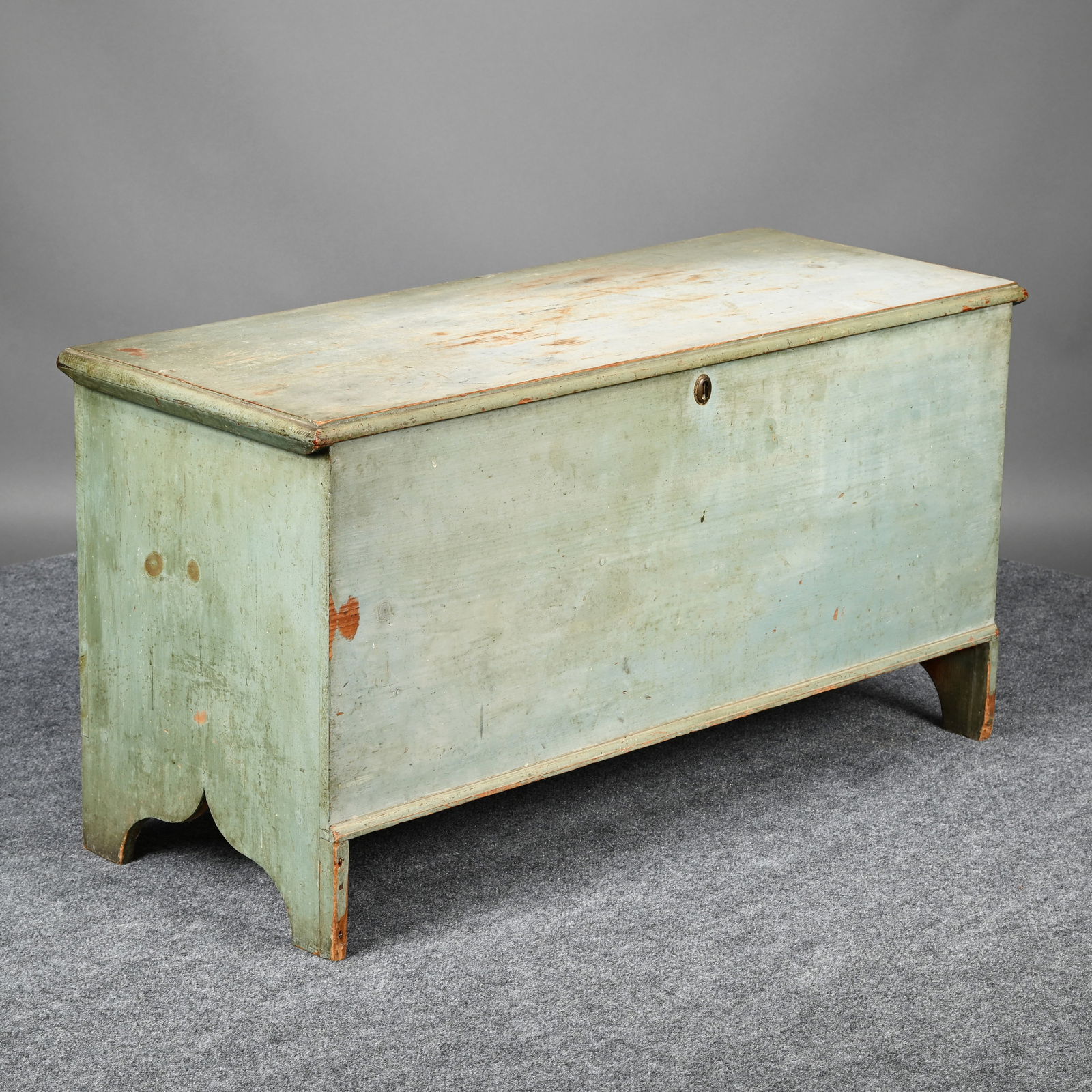 American Pine Blanket Box in Blue Paint (1 of 10)