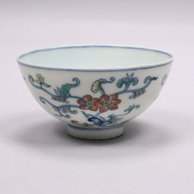 Chinese Porcelain Doucai Bowl, Qianlong