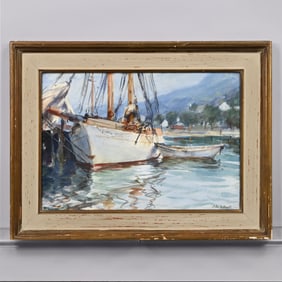 John Whorf - Reflections: The North Star at Dock