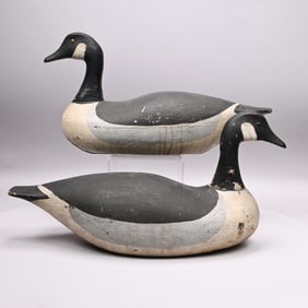 Joseph Lincoln - Pair of Canada Geese Decoys