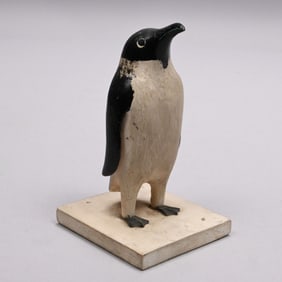 Charles Hart- Miniature Carved and Painted Penguin