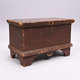 William & Mary Style Pine Miniature Blanket Chest