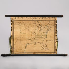 School Girl Hand-Drawn Map, United States