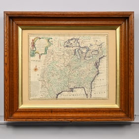 Emanuel Bowman - Hand-Colored Map of Louisiana