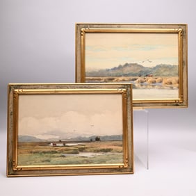 Samuel Triscott - Pair of Salt Marsh Landscapes