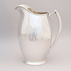 American Sterling Silver Water Pitcher, R. Dimes