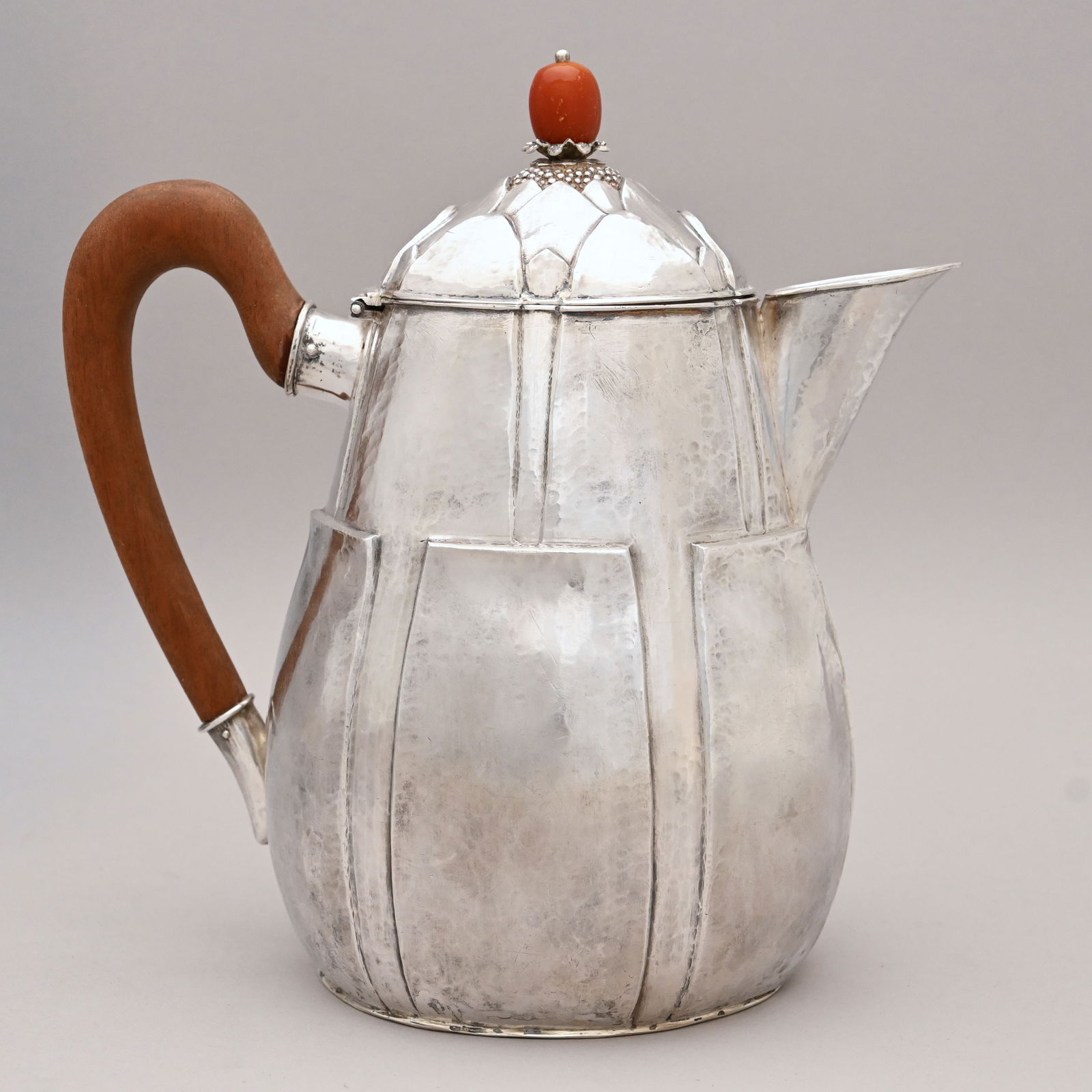 Louis Feron Arts & Crafts Silver Teapot (1 of 8)