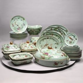 Cantonese Famille Rose Part Dinner Service