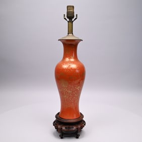 Chinese Export Porcelain Vase/ Table Lamp