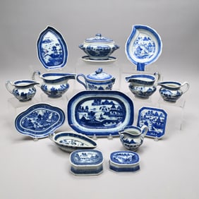 Group of Chinese Export Canton Porcelain Wares