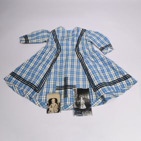 Child's Plaid Dress, a Tintype and Photograph