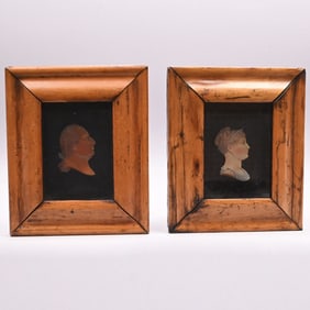 French Wax Portraits, Louis XVI & Marie Antoinette
