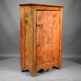 American Primitive Pine Cupboard