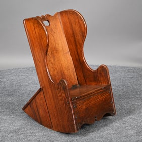 Children's Pine Wingback Rocking Chair