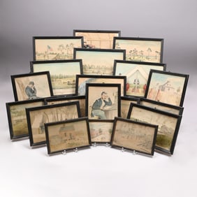 Capt. John G. Faye -Nineteen Civil War Watercolors