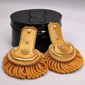 Brig. Gen. Officers Rank Dress Epaulettes & Tin