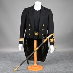 U.S. Navy Officers M1852 Frock Coat, Sword & Belt