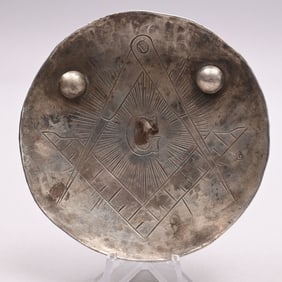Indian Trade Silver Moon Gorget, Robert Cruikshank