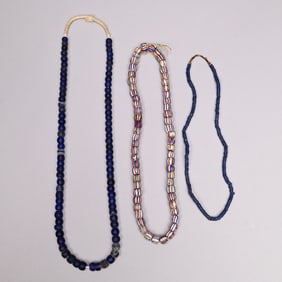 Three Indian Trade Bead Necklaces