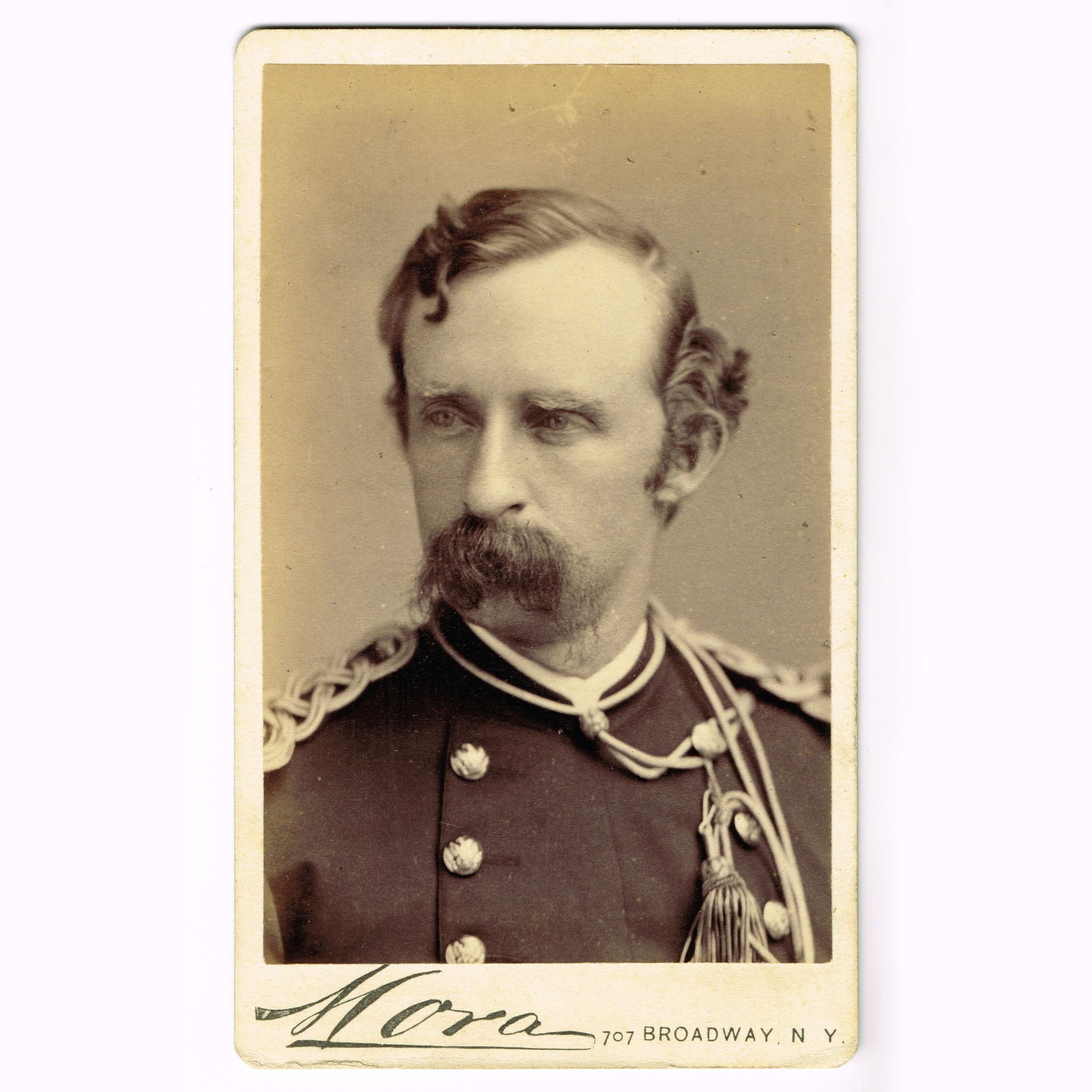 Jose M. Mora - Carte de Vista Portrait of G.Custer (1 of 2)