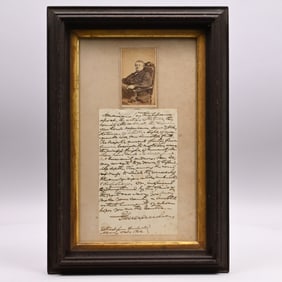 Mass Gov. John A. Andrew's Carte de Vista & Speech