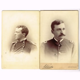 Twenty Military Officer Cabinet Cards,Albumen Phot