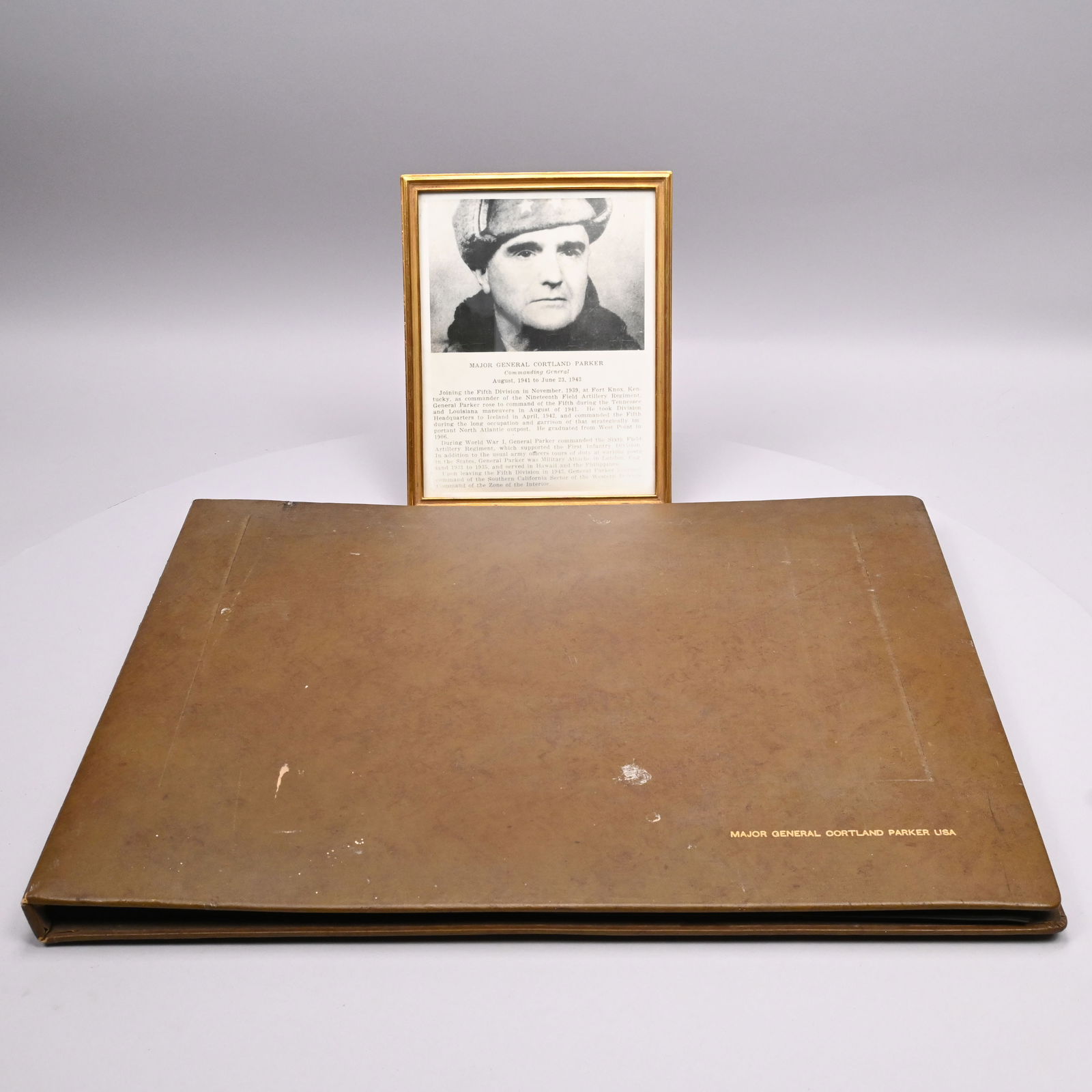 Maj. Gen. C. Parker's Presentation Photo Album (1 of 9)