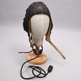 Luftwaffe Leather LKpW101 Winter Flying Helmet