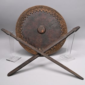 Moro Taming & Two Negrito War Clubs, Philippines