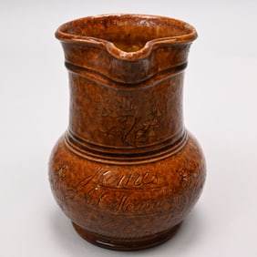 James G. O'Hara's Brown-Glazed Stoneware Jug, 1864