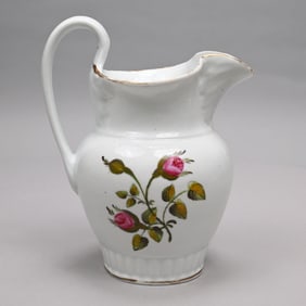 Tucker Porcelain Pitcher, Philadelphia, 1826-1838