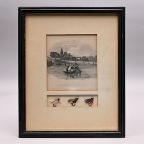 Trout Fishing on Long Island" and Three Flies