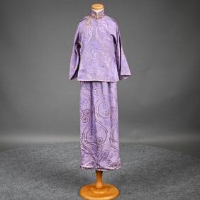 Chinese Ladies Woven Silk Skirt and Jacket