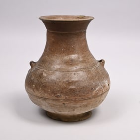 Chinese Han Dynasty Hu Form Stoneware Vase