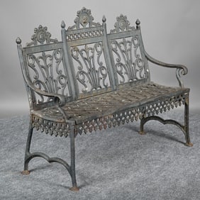 American Cast Iron Garden Bench, Reynolds-Chalou