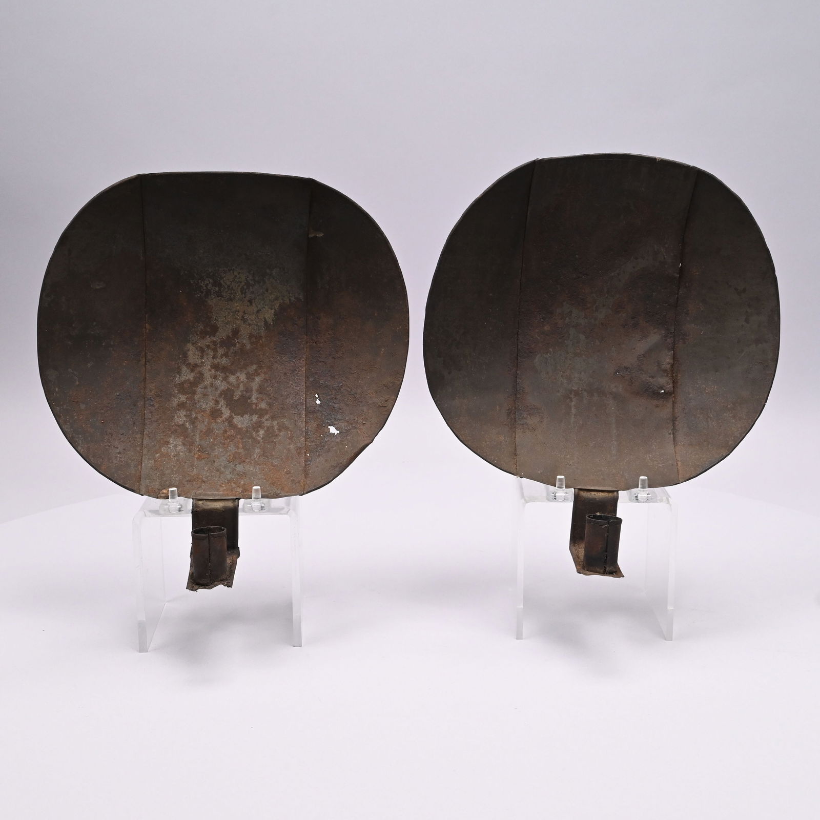 Pair of American Early Tin Sconces (1 of 7)