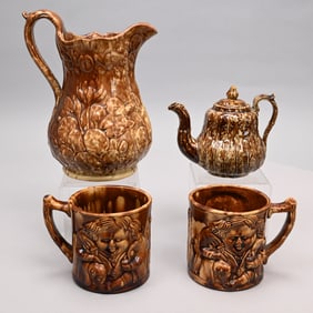 Four American Pottery Kitchen & Household Wares