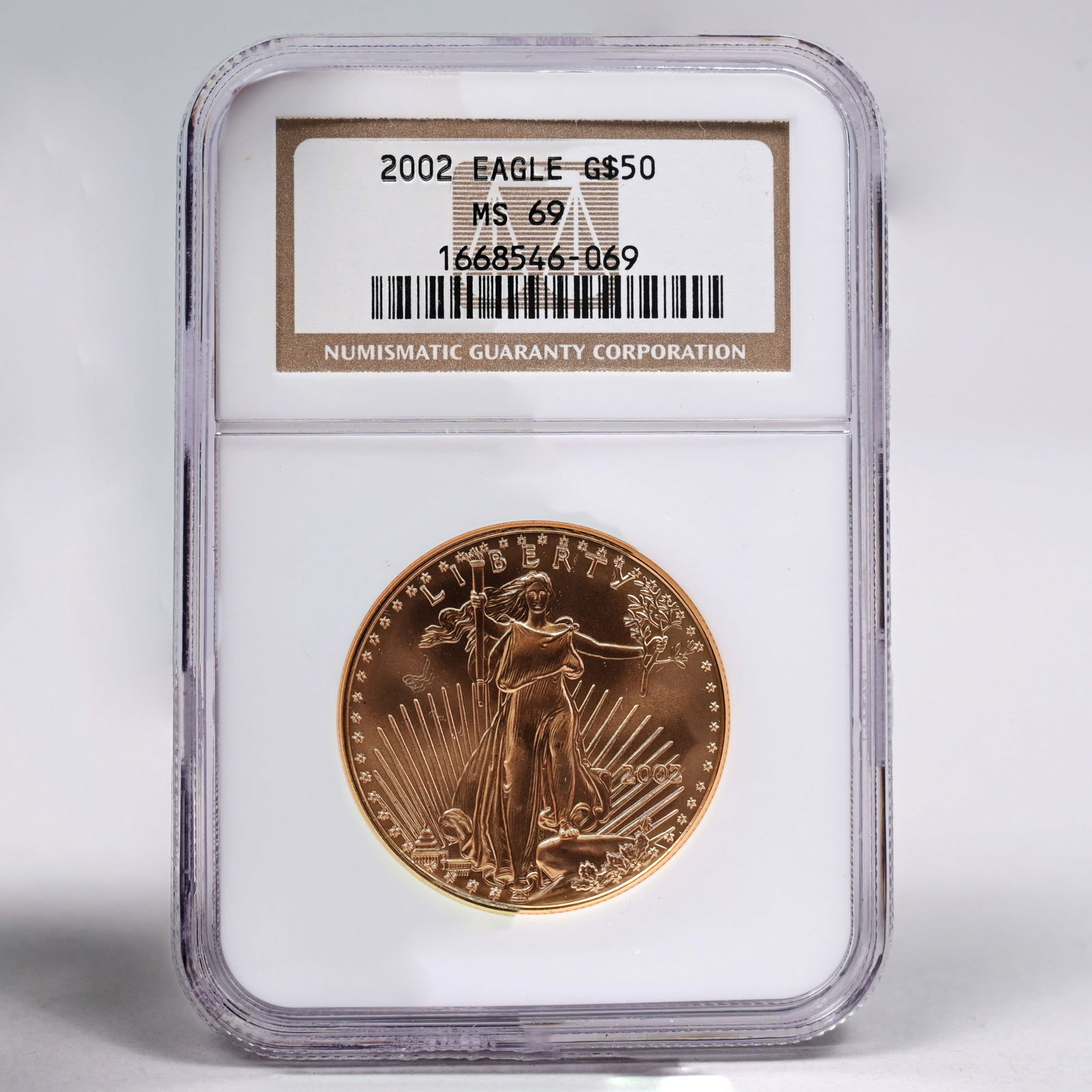 2002 US Gold Eagle $50 Coin - MS69 (1 of 2)