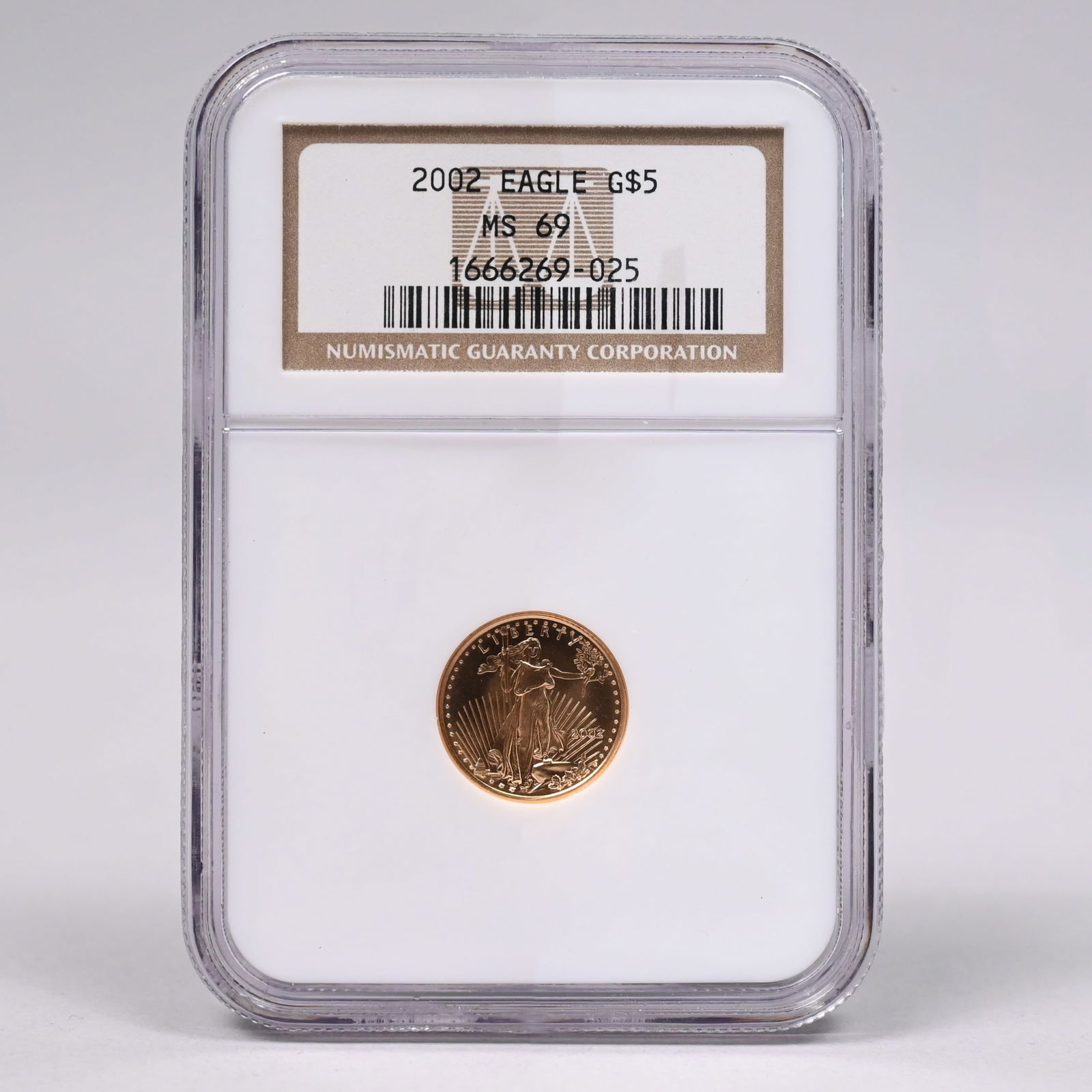 2002 US Gold Eagle $5 Coin - MS69 (1 of 2)